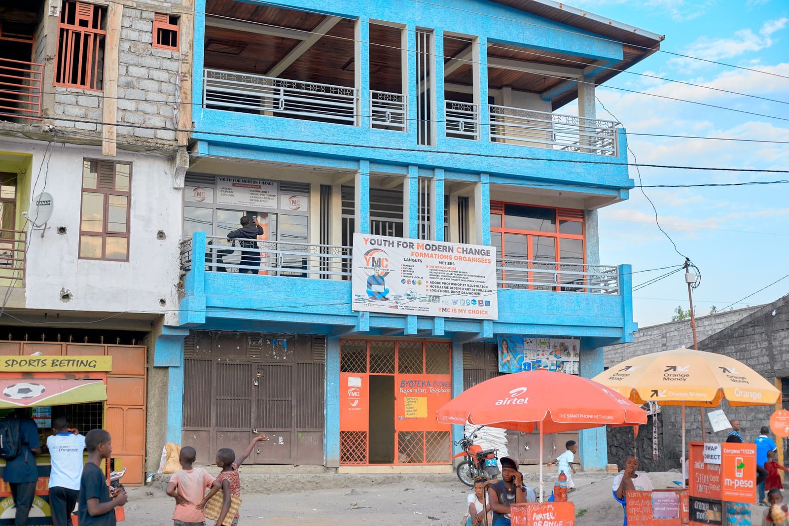 The Youth for Modern Change training center building in Goma, DR Congo